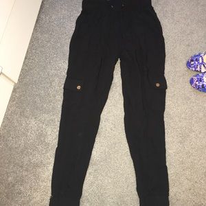 black joggers